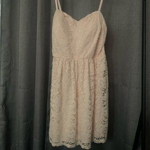 Light pink lace dress
